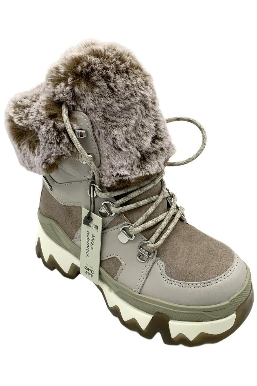 Cougar Women's Warrior Lace-Up Lined Snow Boot Ice/Mushroom - Medium
